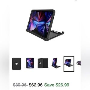 Black iPad Pro 11 OtterBox Protective Case (Defender Pro Series)